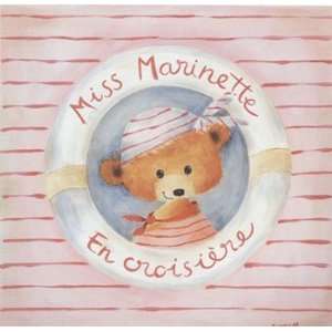 Miss Marinette En Croisiere   Poster by Joelle Wolff (8 x 8)  