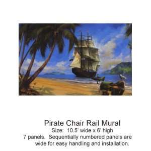   and Sisters Volume 4 Pirate Chair Rail Mural Bt2828M: Home Improvement