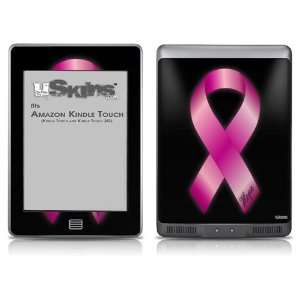  Kindle Touch Skin   Hope Breast Cancer Pink Ribbon on Black by 