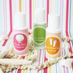 Beach Wedding Favors Personalized Sunscreen Favors   Choice of Designs 