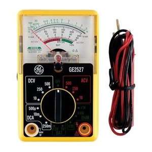 GE 50952 Multimeter, Analog 14 Range 6 Function Non Recording, Yellow