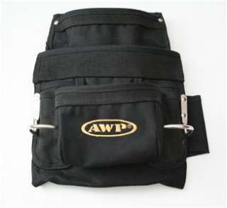 AWP 10 Pocket Pouch   with tool belt   Carpenter   2 Hammer Holders 