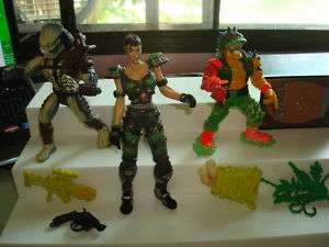 Toxic Avenger, Predator, Quake Girl Action Figure Lot  