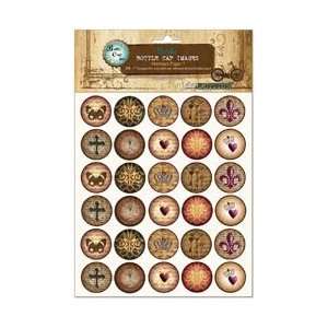   Collection Bottle Cap Images 1 65/Pkg Abstract Paper 1; 3 Items/Order