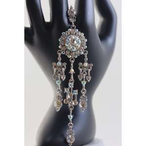 Elegant Swarovski Chandelier Beauty Pageant Wedding Long Drop Handmade 