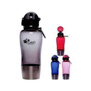  Hybrid   Water bottle with stainless steel bottom with flip top 