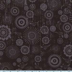   Floral Black Fabric By The Yard: mark_lipinski: Arts, Crafts & Sewing