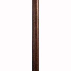   Fluted Direct Burial Aluminum Post, Brown Stone