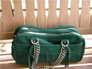 Avon Genuine Suede Chain Satchel Hand Bag Purse Fantasic 094000651096 