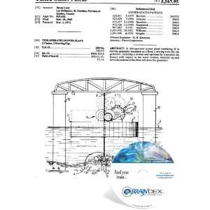  NEW Patent CD for TIDE OPERATED POWER PLANT Everything 