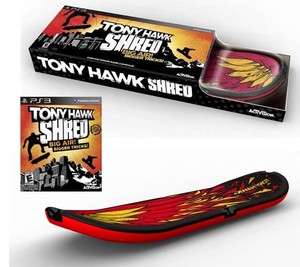 PS3 Tony Hawk SHRED Bundle Set Skateboard + Game Kit video playstation 