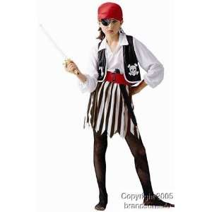  Kids Pirate Girl Costume (Size:Small 4 6): Toys & Games