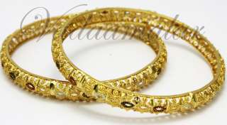   gold plated Bangles Indian Bollywood Bracelets India Bangle for Sarees