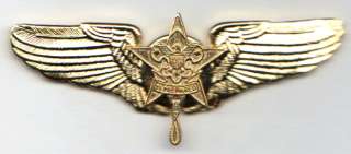 Boy Scout Custom Made Golden Finish Pilot Wings ~  