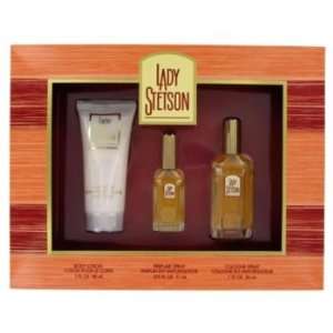   Stetson Set of 3 Great Items Body Lotion,perfume Spray & Cologne Spray