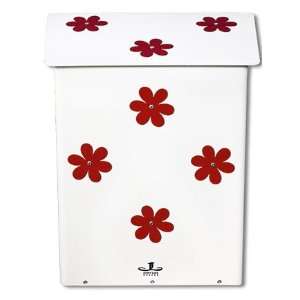  Jenny Lane Design Red Flowers Wall Mount Mailbox