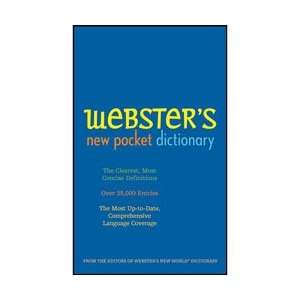    Websters New Pocket Dictionary, Blue Cover