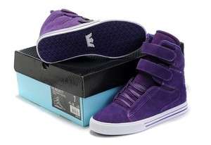 Purple TK Society Supra Justin Bieber shoes Skateboard Shoes Free 