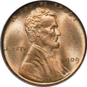    1909 VDB 1C PCGS MS66RD Lincoln Cent Wheat Reverse 