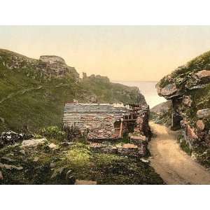  Vintage Travel Poster   Tintagel King Arthurs Castle from 