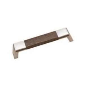   Metal amp Wood Pull Matt Chrome Varnished Wenge: Home Improvement