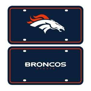  Denver Broncos Dual Logo Halographic License Plate 