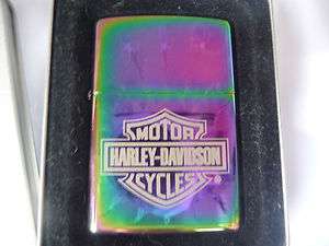Zippo HARLEY DAVIDSON Flaming Barb Wire Cigarette Lighter NEW 
