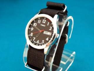 VINTAGE TIMEX MILITARY STYLE BLACK FACE TACYMETER WATCH  