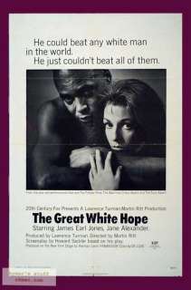 GREAT WHITE HOPE J E Jones Orig 1sheet Poster  