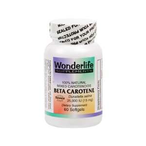  Beta Carotene, Dunaliella Salina 60 Softgels Health 