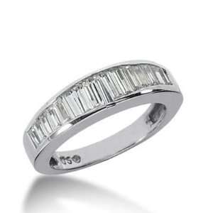  950 Platinum Diamond Anniversary Wedding Ring 12 Straight 