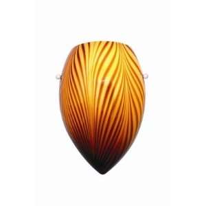  Tigra Glass Shade in Amber