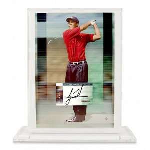 Tiger Woods Autographed Floating Acrylic Piece