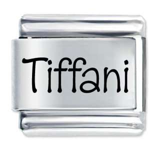  Name Tiffani Gift Laser Italian Charm: Pugster: Jewelry