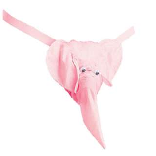Mens Pink Novelty Elephant Pouch / Thong Underwear NEW  