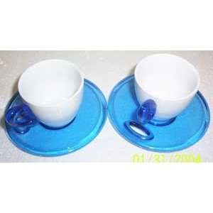  Bialetti Espresso for Two Cup and Saucer Set: Kitchen 