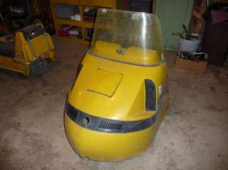   1970 Ski Doo 399cc Olympic Bubble Nose Hood with Speedometer  