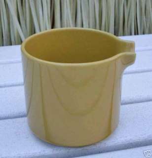 Trend Pacific Bauhaus Creamer Yellow Stoneware Modern  