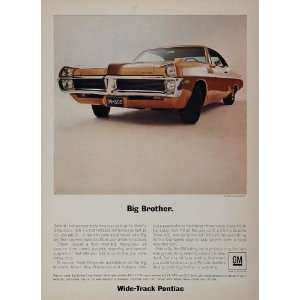  1967 Ad Pontiac Brown Big Brother Muscle Car 2+2 