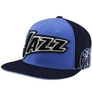  NBA Utah Jazz Black Light Blue NBA A. Thompson Fitted Hat 