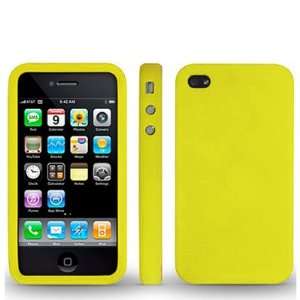  Yellow Silicone Case / Skin / Cover for Apple iPhone 4 