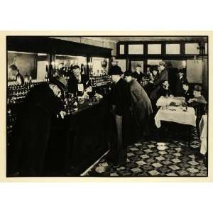 1933 Print Brass Rail Speakeasy Whisky Bar Alcohol Art 
