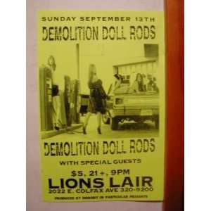   The Demolition Doll Rods Handbill Denver poster 