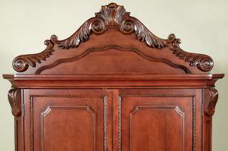 Mahogany French 6 Pc Queen Bedroom Set w/ Armoire  