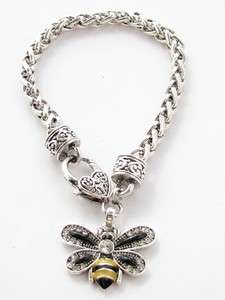 Bumble Bee Crystal Fashion Chain Bracelet Jewelry  