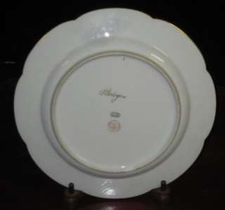   Porcelain Hand Painted Plates Traditional Marks on the Back  