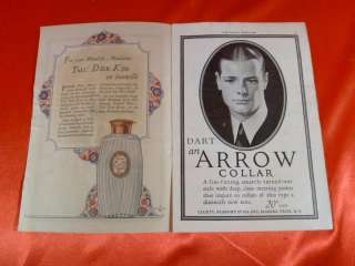 Antique 1925 Theater Theatre Advertising Booklet Klaw NY Djer Kiss 