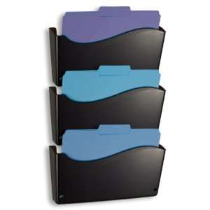  Officemate 2200 Series Wall File, 3 Pack, 13 3/4 x 3 x 19 