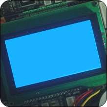 The Graphic LCD (GLCD) allows advanced visual messages to be displayed 