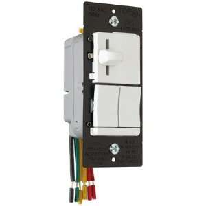   Single Pole/Three Way Preset Slide Dimmer and Switch in Light Almond